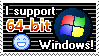 I support windows 64x